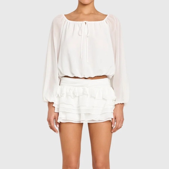 ❣️AMANDA UPRICHARD OFF-THE-SHOULDER BLOUSE – SIZE L - Picture 2 of 11